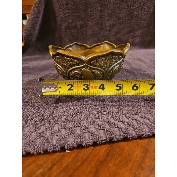 Napcoware Japan Golden Ceramic Blessing Bowl Bedside Trinket Bowl Planter C-9180 - Picture 12 of 13